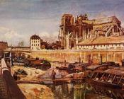 约翰巴托特琼坎 - Notre Dame de Paris Seen from the Pont de L-Archeveche